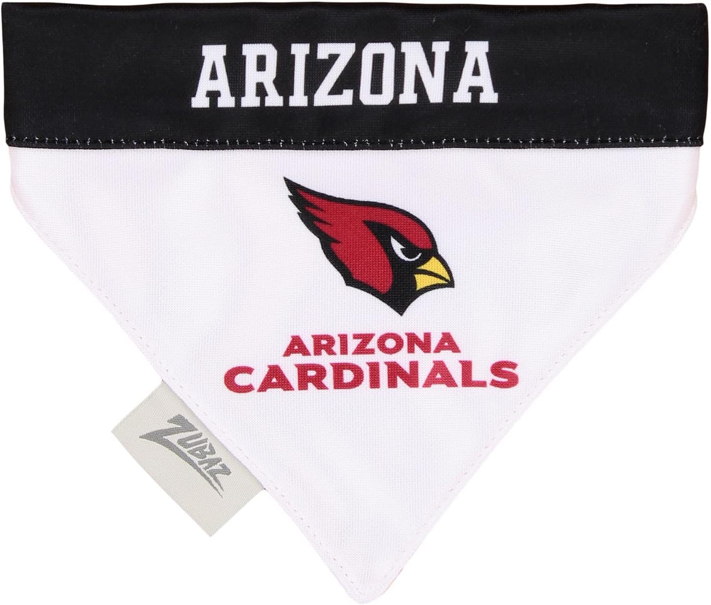 Zubaz NFL Team Reversible Pet Bandana for Dogs & Cats, Arizona Cardinals, Small/Medium