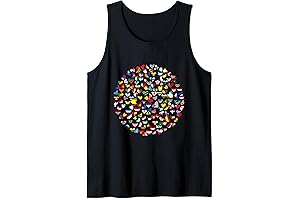 Cute Earth Day Tank Top with Flags of All Nations