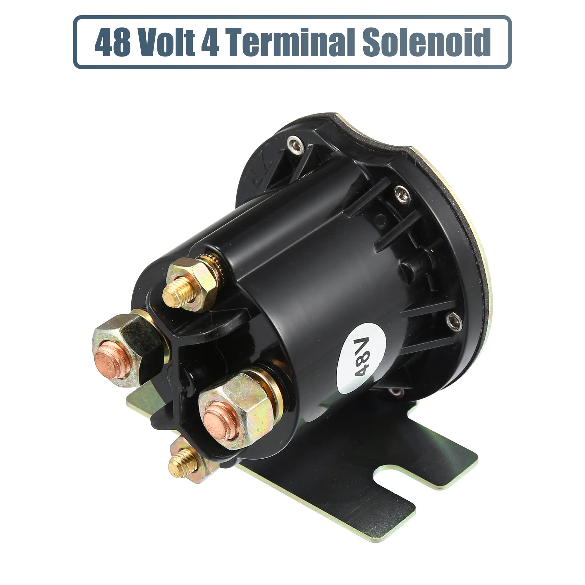 A ABSOPRO Solénoïde 48V De Rechange Pour EZGO TXT 10-21 1pc | Couleur Noir, Matériau Plastique Et Métal, Taille 6.4x6.2x7.1x3.5cm, Numéro OE 612711, Imperméable, Haute Dureté