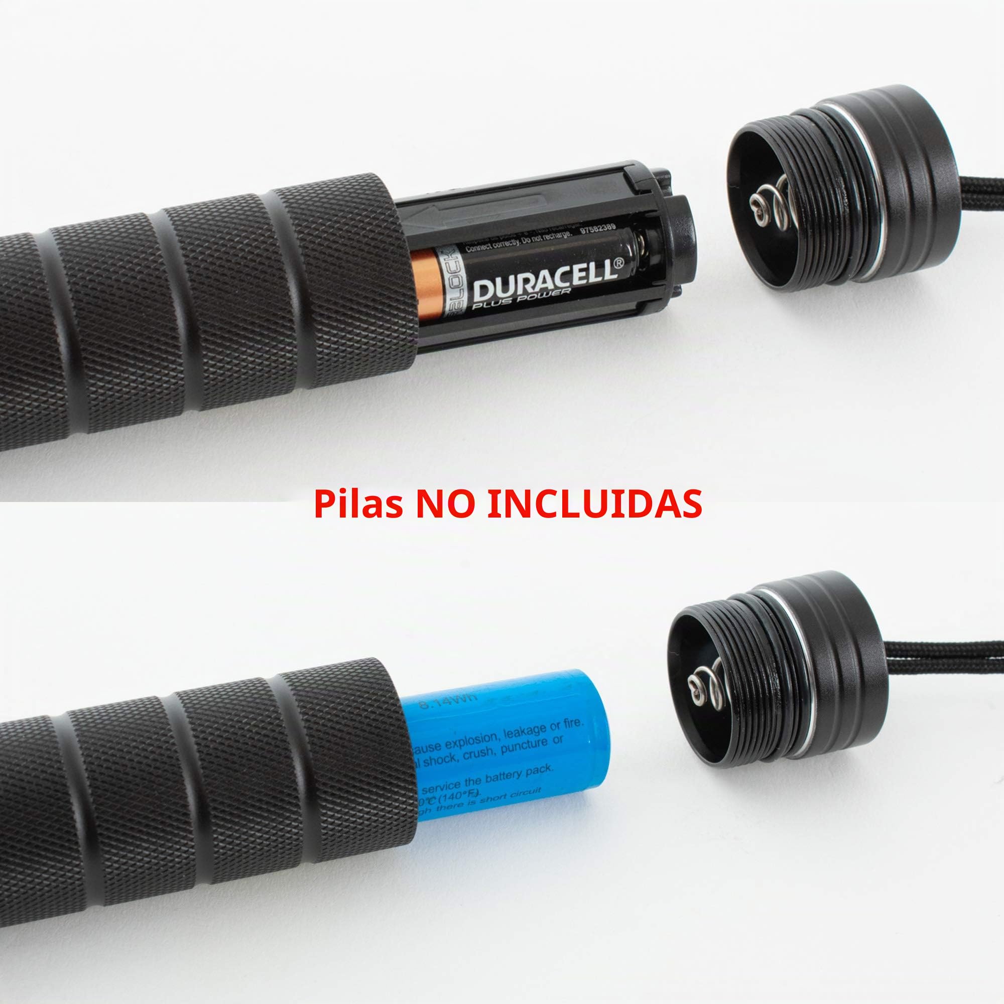 SEAC t5, Mini Linterna de Buceo led 300 lùmenes, 2 Horas de Funcionamiento con bateriás (3 x AAA)