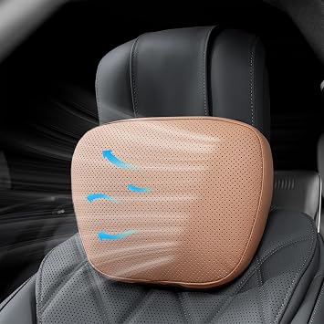 Neck Pillow for Car Soft & Comfortable Headrest Pillow for Driving Fatigue Relieve All-Season Universal Neck Support for Car Seat Head Support Automotive Interlor Accessorles for Cars,SUVs Brown 1PC
