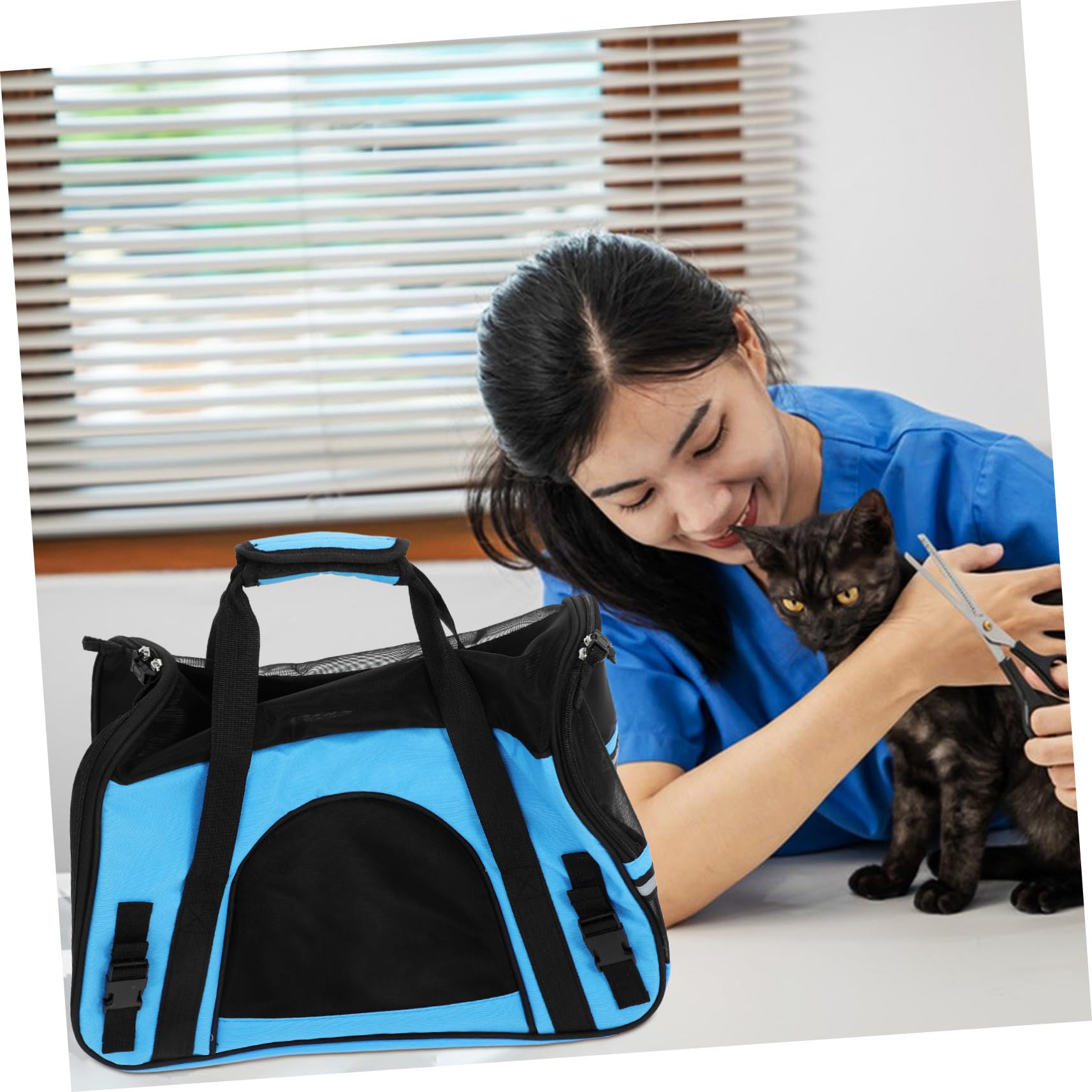 DOITOOL Bolso para Mascotas Transpirable De Viaje Bolso para Perros y Gatos con Almohadilla para Paseos Ciudad o Excursiones Al Aire