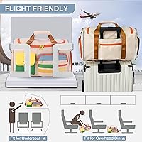 Vista 201 de Pequeña bolsa de gimnasio para mujer, bolsa de viaje con compartimento para zapatos