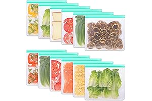 Moretoes Reusable Freezer Gallon Bags