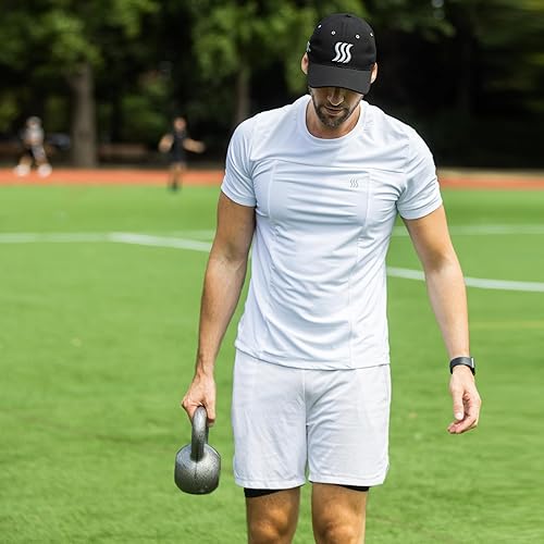 Miniatura 10 de SAAKA Gorra de béisbol de alto rendimiento Ajuste no estructurado y ajustable Sombrero que absorbe el sudor para correr golf tenis y exteriores