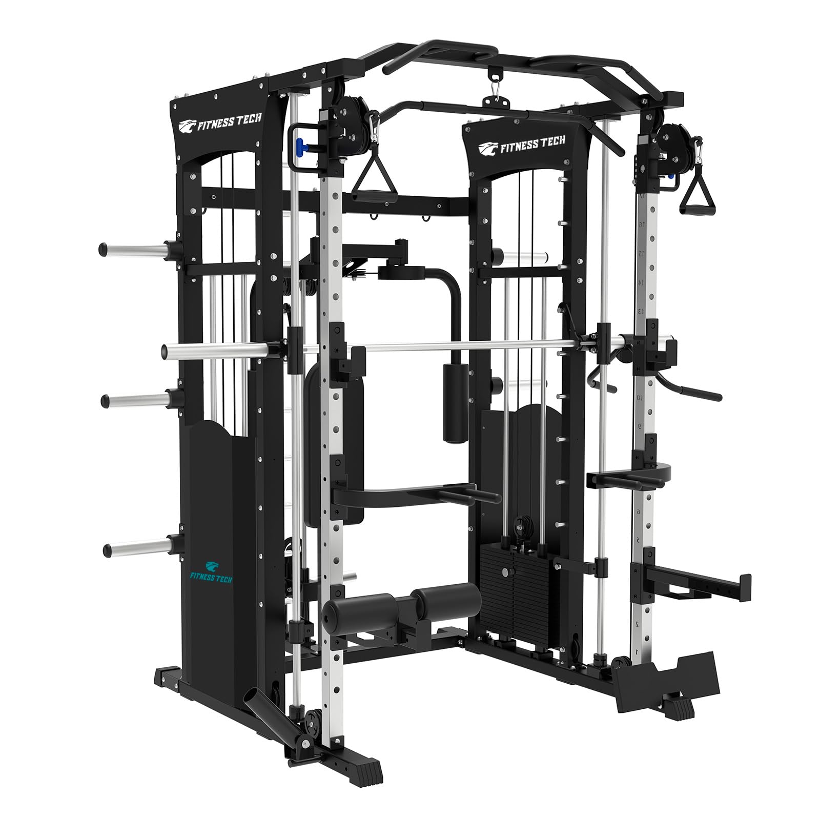 Máquina Musculación Multipower - Smith Machine F28 Pro - Entrenamiento Completo - Alta Resistencia -192 x 205 x 226 Cm