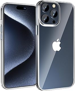 Qoosea for iPhone 15 Pro Case Clear Anti-Yellowing Shock-Absorption Scratch Resistant Cover Case for iPhone 15 Pro 6.1 inch 5G