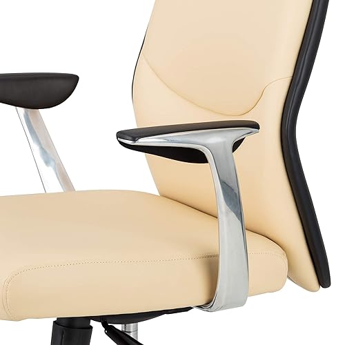 Miniatura 9 de Norwood Commercial Furniture - Silla de escritorio para oficina ejecutiva totalmente ajustable color beige NOR-PEG6554BG-SO