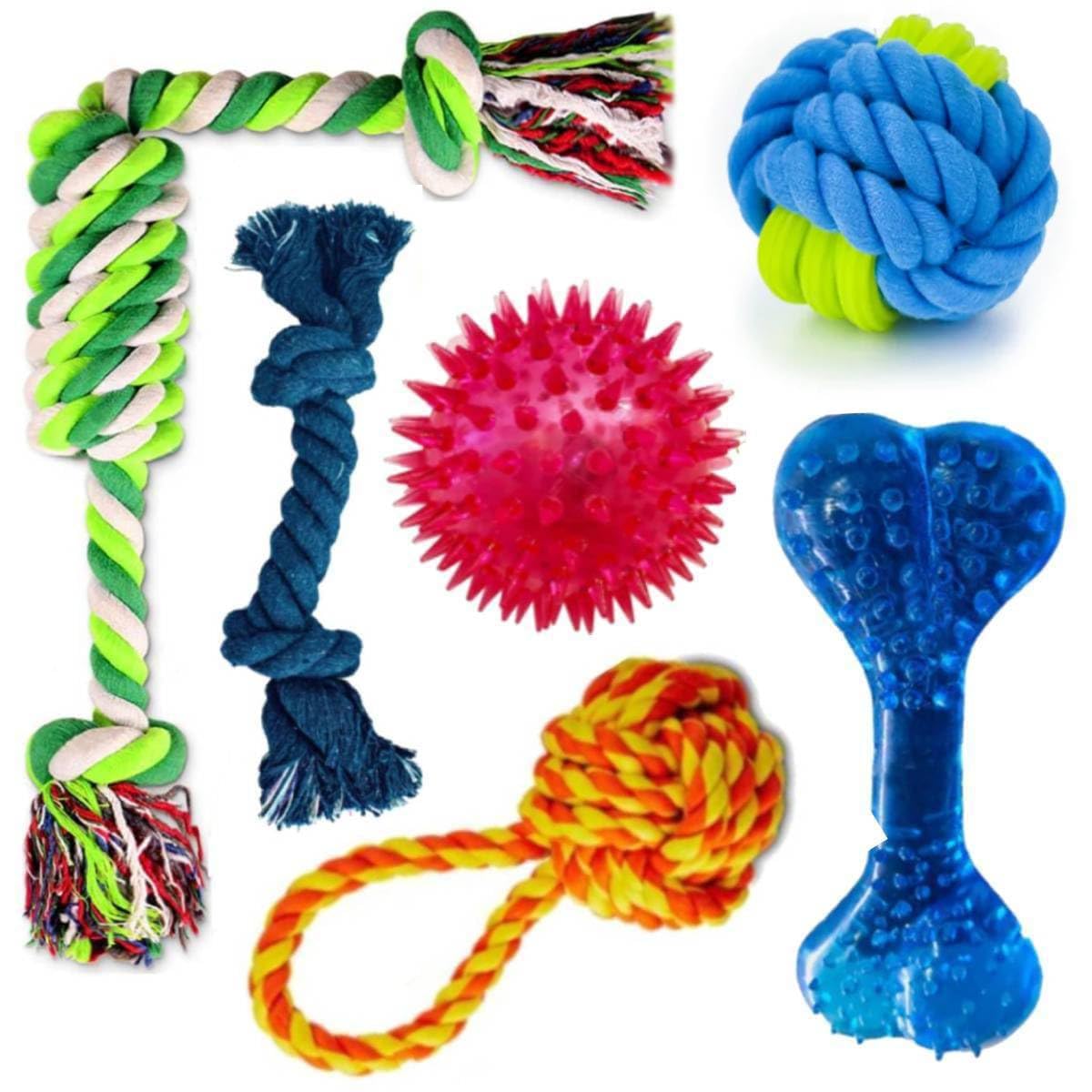 PETZLUV Dog Toys Set, Puppy Chew Toys for Teething, Interactive Teething Toy for Medium Breeds - Puppies Cute Soft Rubber Bone - Multicolor (B0D54HWFR3) Amazon Price History, Amazon Price Tracker