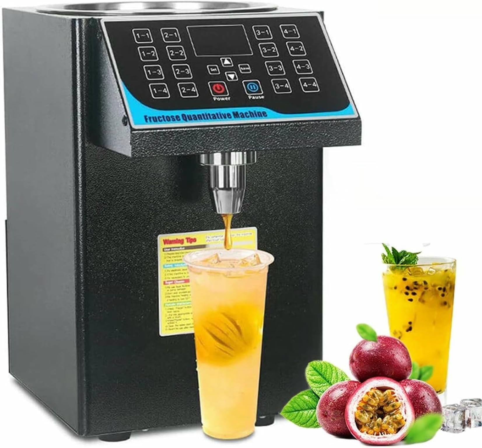 Distener di Fruttosio Automatico, Doser di Fruttosio, 7,5 L, Distributore di Sciroppo per Attrezzature da tè, Adatto A Ristoranti, Snack, caffè ~/