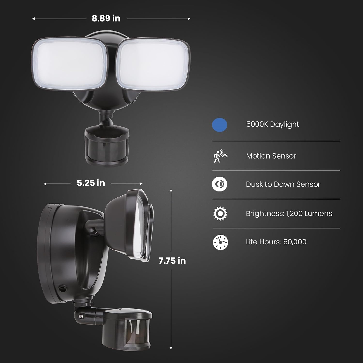 Feit Electric Floodlight dimensions and key specifications
