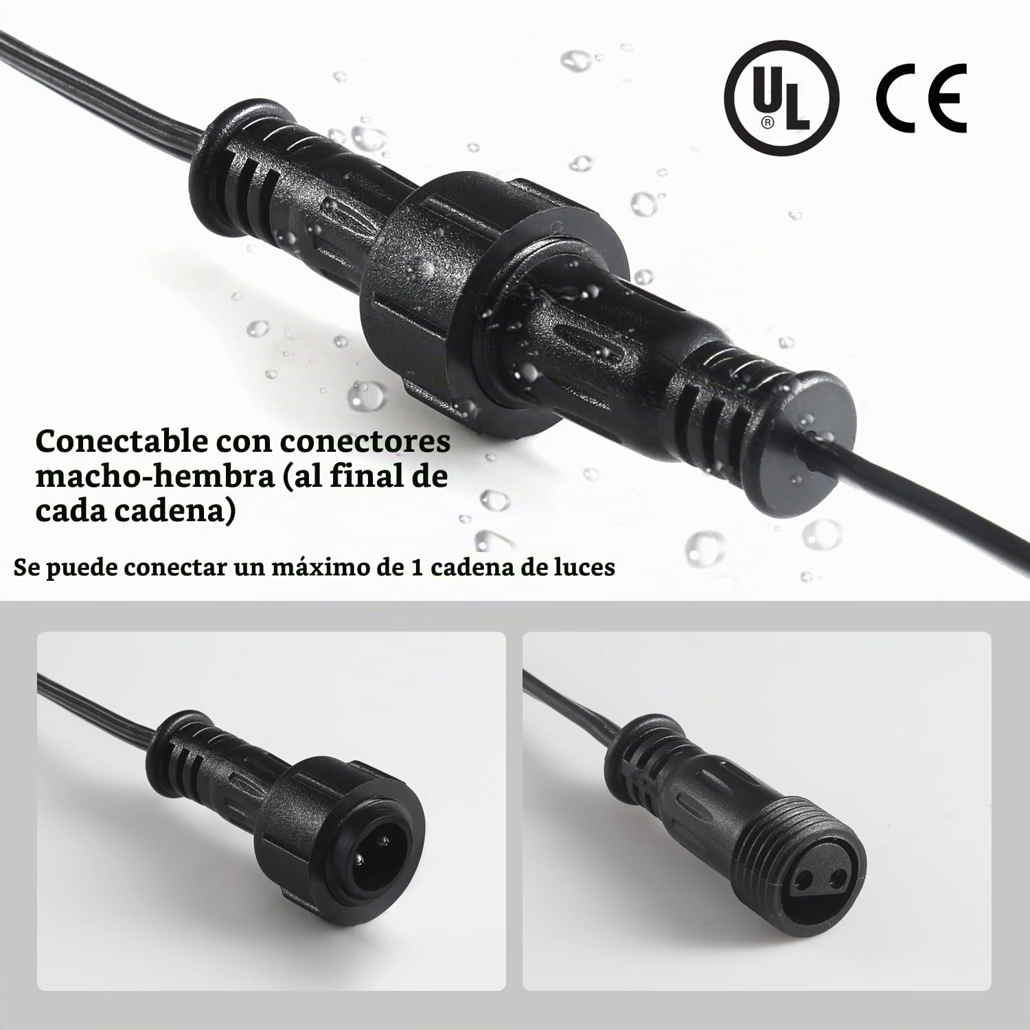 Avoalre 18+3M Guirnalda Luces Exterior 30+3 LED Bombillas 8 Modo G40 Guirnalda Luminosas Temporizado IP44 Impermeable para Fiestas, Bodas, Patios, Jardines, Pérgolas, Blanco Cálido