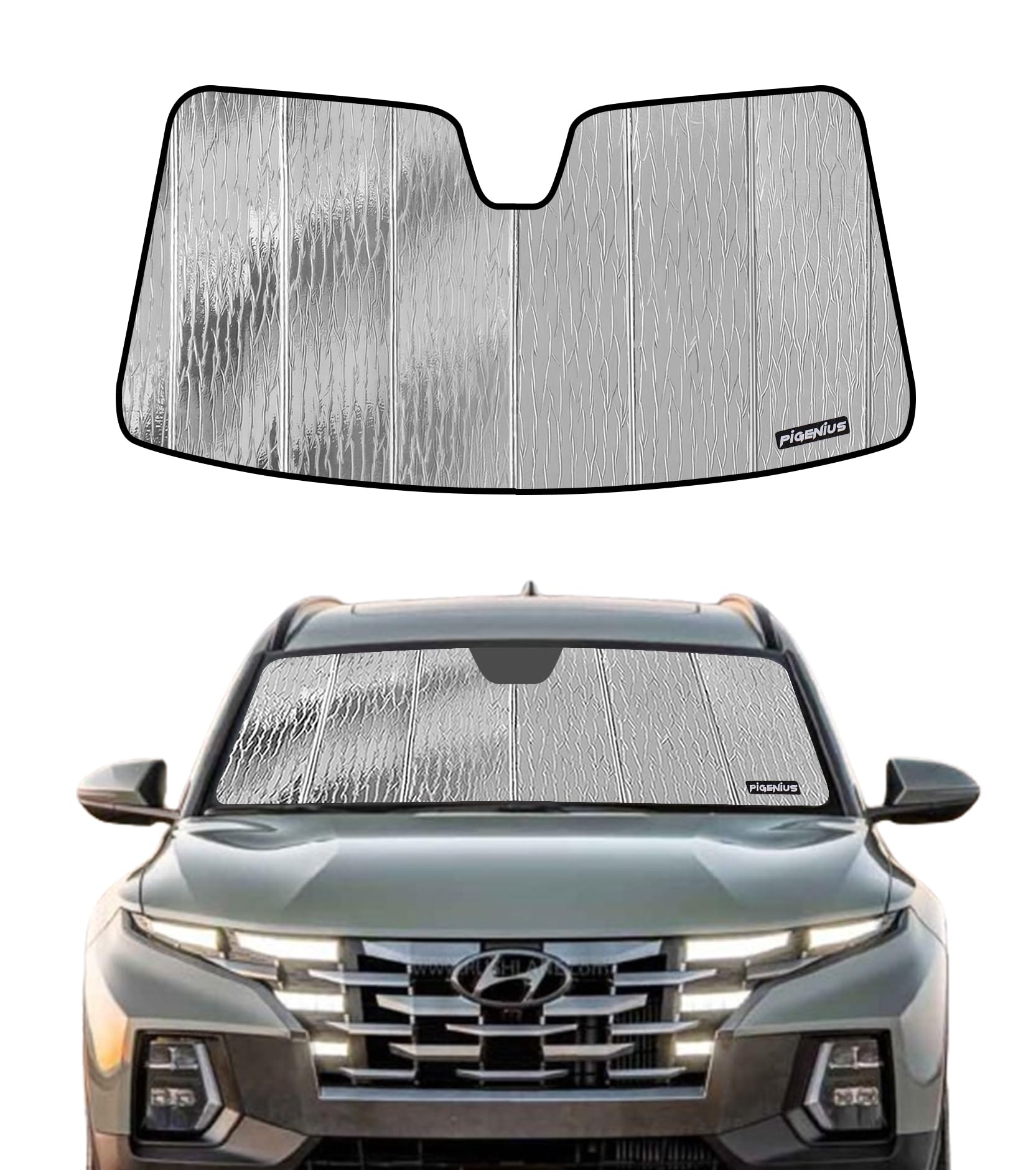 Car Windshield Sun Shade for 20222024 Hyundai Santa Cruz/Tucson, Car
