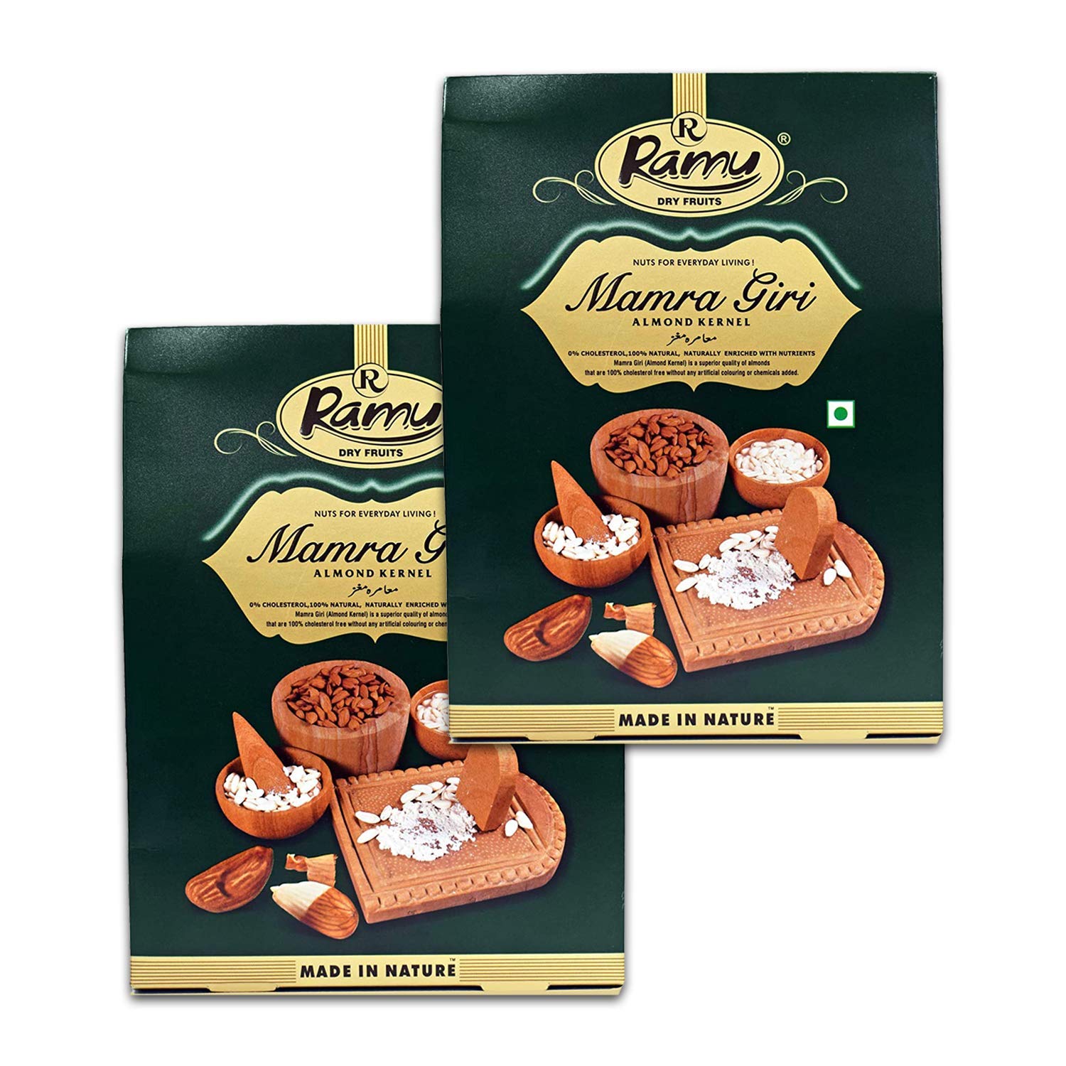 Ramu Premium Afgani Mamra Giri Almonds. Mamra Almonds Badam Giri Nuts (500Gm(250X2)), Raw-image-17
