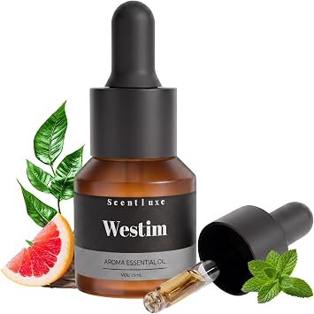 Hotel Diffuser Oil -Peppermint Grapefruit Green Leaves- Inspired by 5-Star Westim Hotel Scents, Luxury Premium Essential Oil for Ultrasonic and Waterless Diffusers and Crafting - 15 mL