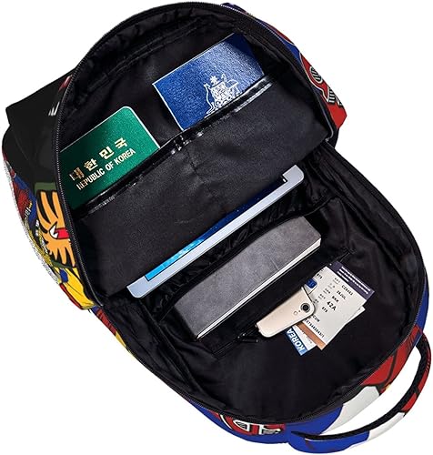 Vista 15 de Mochila de camuflaje con dientes de tiburón, mochila de viaje para computadora portátil, mochila de gran capacidad, mochila duradera a la moda