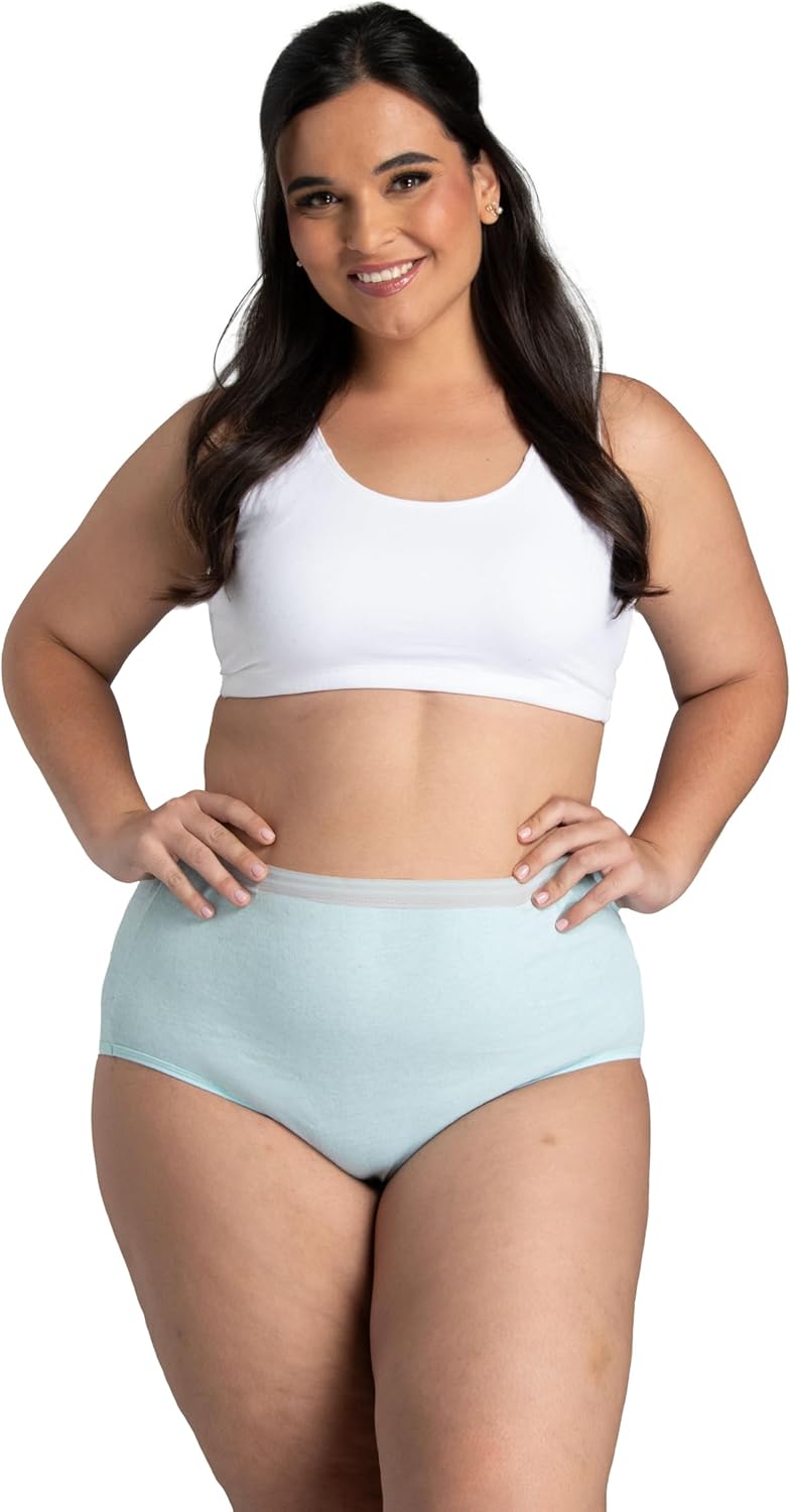 Fruit of the Loom Women's Plus Size Underwear Briefs, Fit for Me, Designed to Fit Your Curves - Image 5