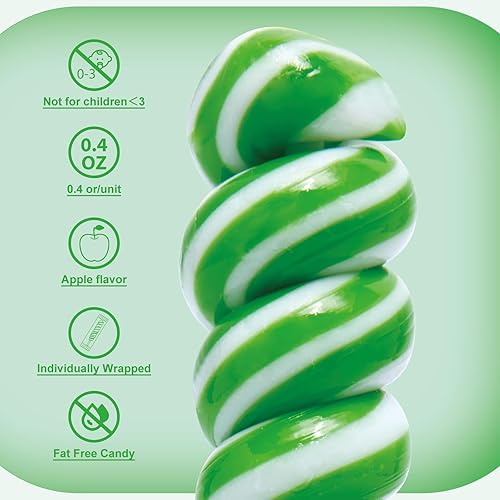 Miniatura 10 de Paletas Rainbow Twist envueltas individualmente a granel, piruletas Twisty, piruletas para niños para fiesta de cumpleaños, sabor mixto de frutas,