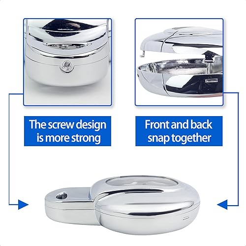 Miniatura 3 de Carcasa de aleación de zinc plateado compatible con BMW Mini Cooper F54 F55 F56 F57 F60 accesorio remoto sin llave para automóvil