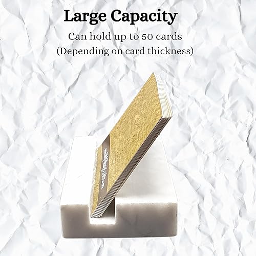 Miniatura 5 de CraftsOfEgypt Tarjetero para escritorio - Soporte para tarjetas de visita de mármol para escritorio - Organizadores de escritorio y accesorios -