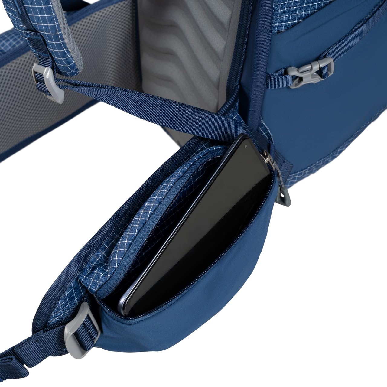Alpinus - Plecak turystyczny Mismi 28 L, plecak sportowy i outdoorowy, trekkingowy z przestronną komorą główną, ergonomicznie uformowany - niebieski