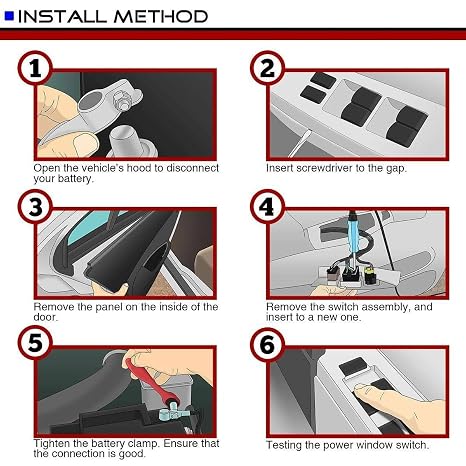 Window Switch Front Left for Cadillac Escalade 1999-2000