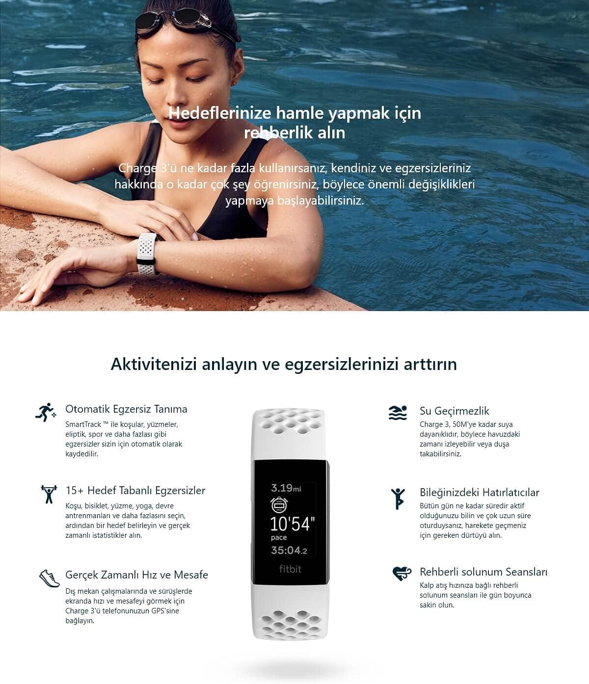 Fitbit Charge 3 Gesundheits und Fitness-Tracker Fitbit Charge 3 Gesundheits und Fitness-Tracker