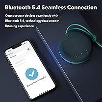 Vista 4 de Monster Bluetooth Speaker, IPX8 Shower Speaker Waterproof, Bluetooth 5.4 with Loud HD Sound and Robust Bass, Extra Long Playtime Punchy, for Home