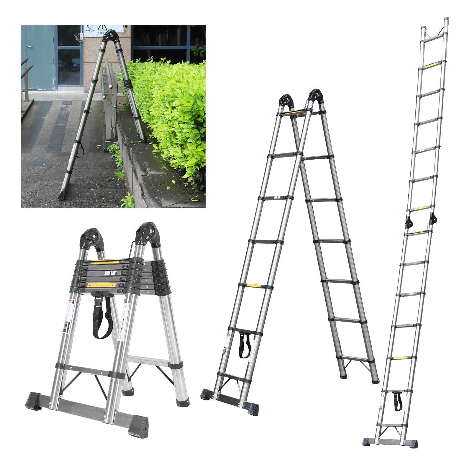 jadduo échelle télescopique aluminium