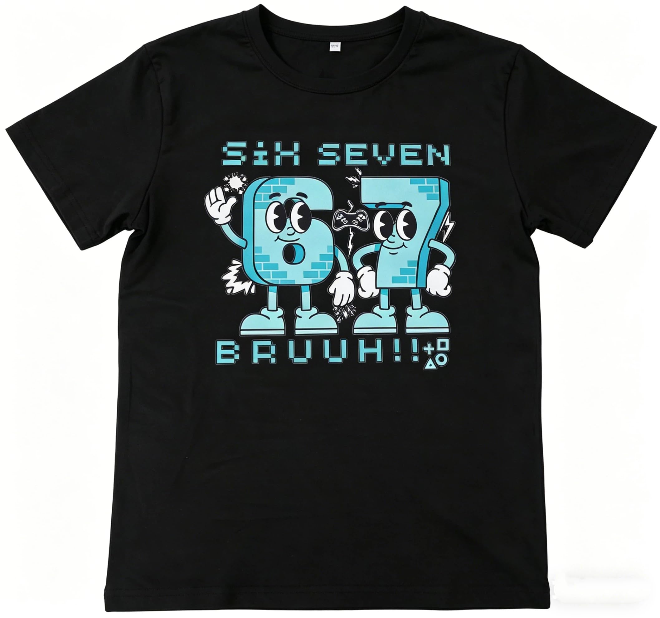 67 Tshirt Kinder, Italian Brainrot Meme Shirt, Six Seven Tshirt Für Jungs Mädchen, Steal a Brainrot 67 T-Shirt Geschenke Für Weihnachten
