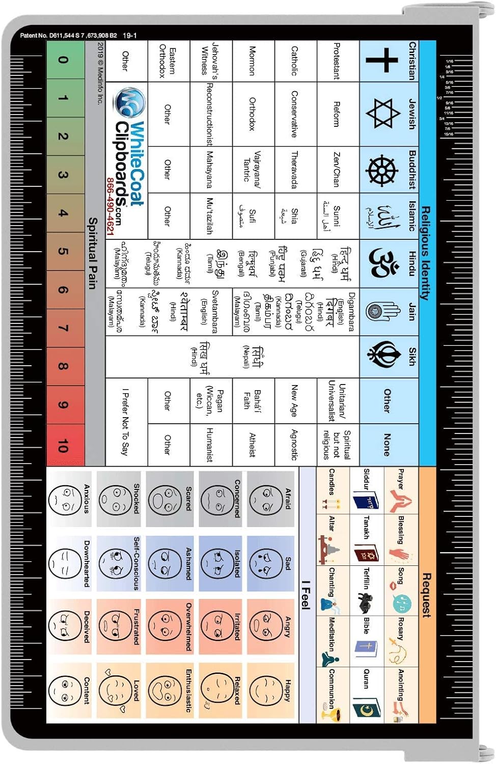 Whitecoat Clipboard® - Care & Communication Edition (White, Bifold)