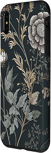 Miniatura 2 de iPhone XS Max - Funda de ilustración floral botánica vintage