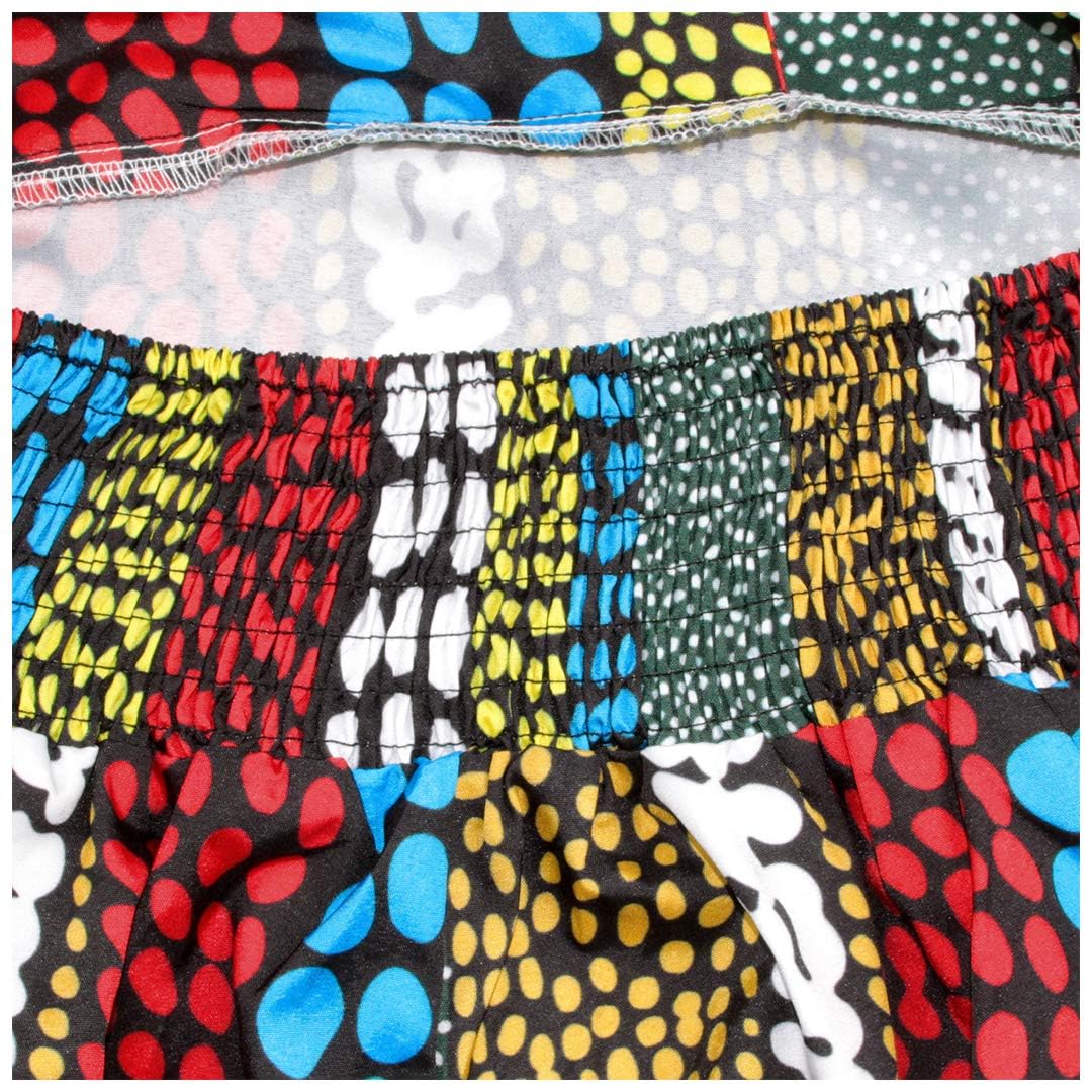 Segreto Mono de mujer con estampado africano, para manualidades, multiuso, traje de verano, pantalones cortos, holgado, casual