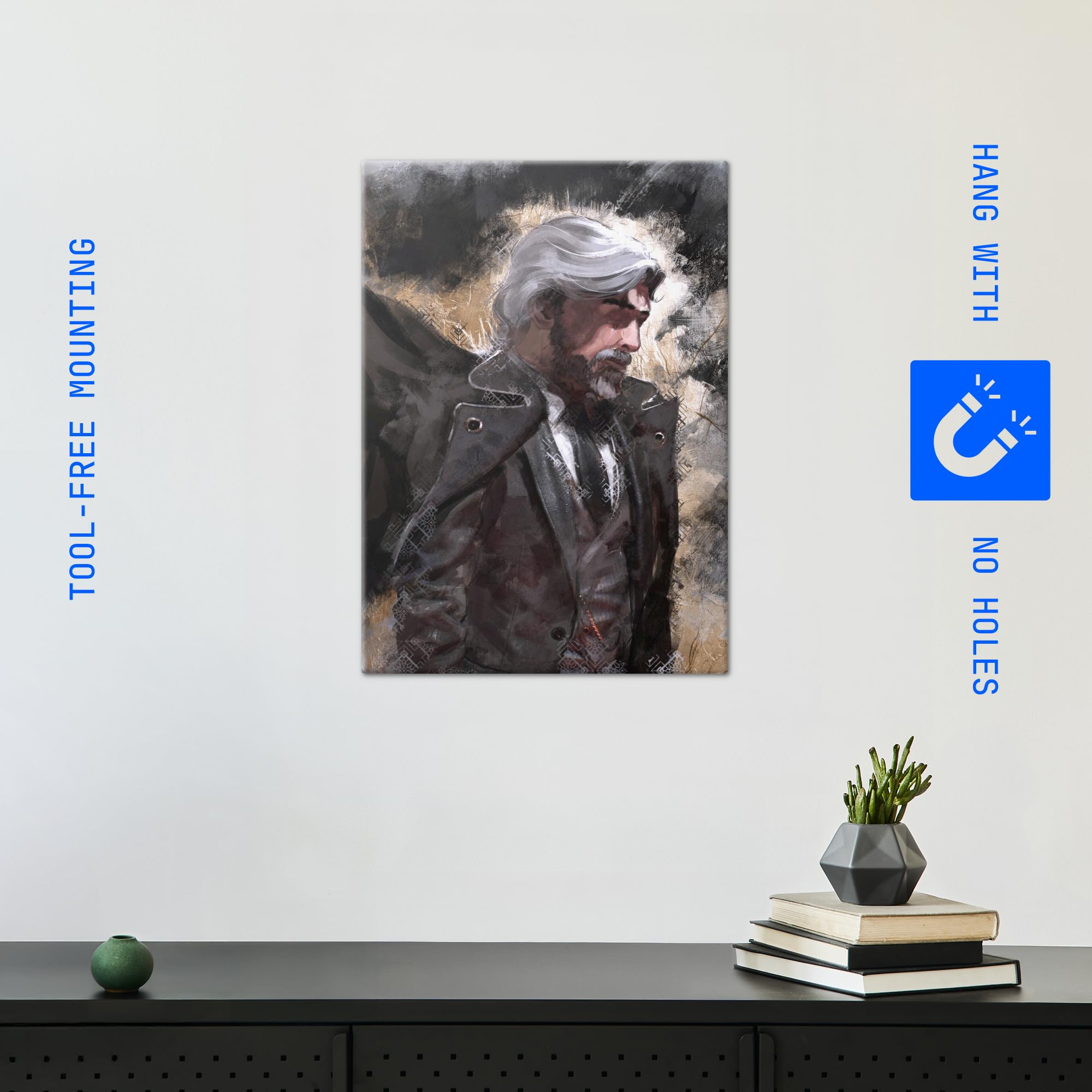 Displate Officiel Clair Obscur: Expedition 33 Poster - Renoir Concept - Métallique Fixation Magnétique Licence Officielle Image Affiche de Haute Qualité 45 cm x 32 cm