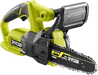 RYOBI 18 V ONE+ Akku-Kettensäge RY18CS20A-125 (Schwertlänge 20 cm, inkl. 1 x 2,5Ah Akku und Ladegerät im Karton)