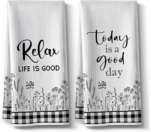 Miniatura 8 de Sunny Sunflower - Divertidas toallas de cocina de 16 x 24 pulgadas, paño de cocina de secado rápido para primavera y verano, toalla de mano