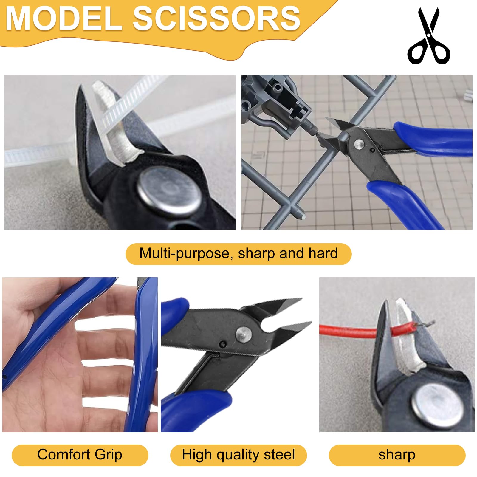 Outils de Modélisme 24 Pièces Kit Maquette Modelisme, Modèle Outils Kit, Kit Maquette Construction Modèle de Base Réparation et Fixation pour Bâtiments Voitures Avions Modélisme