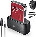 ORICO External Hard Drive Docking Station for 2.5/3.5 Inch HDD SSD USB 3.0 to SATA Hard Drive Dock Up to 22TB Support UASP 12V Power Adapter Supply-DD18