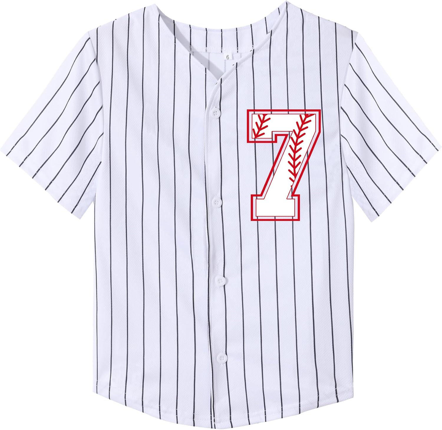 Kids Baseball Jersey Birthday Boy Shirt Birthday Outfit Personalized Sport Party Tee 7-10 Years Old - Image 2