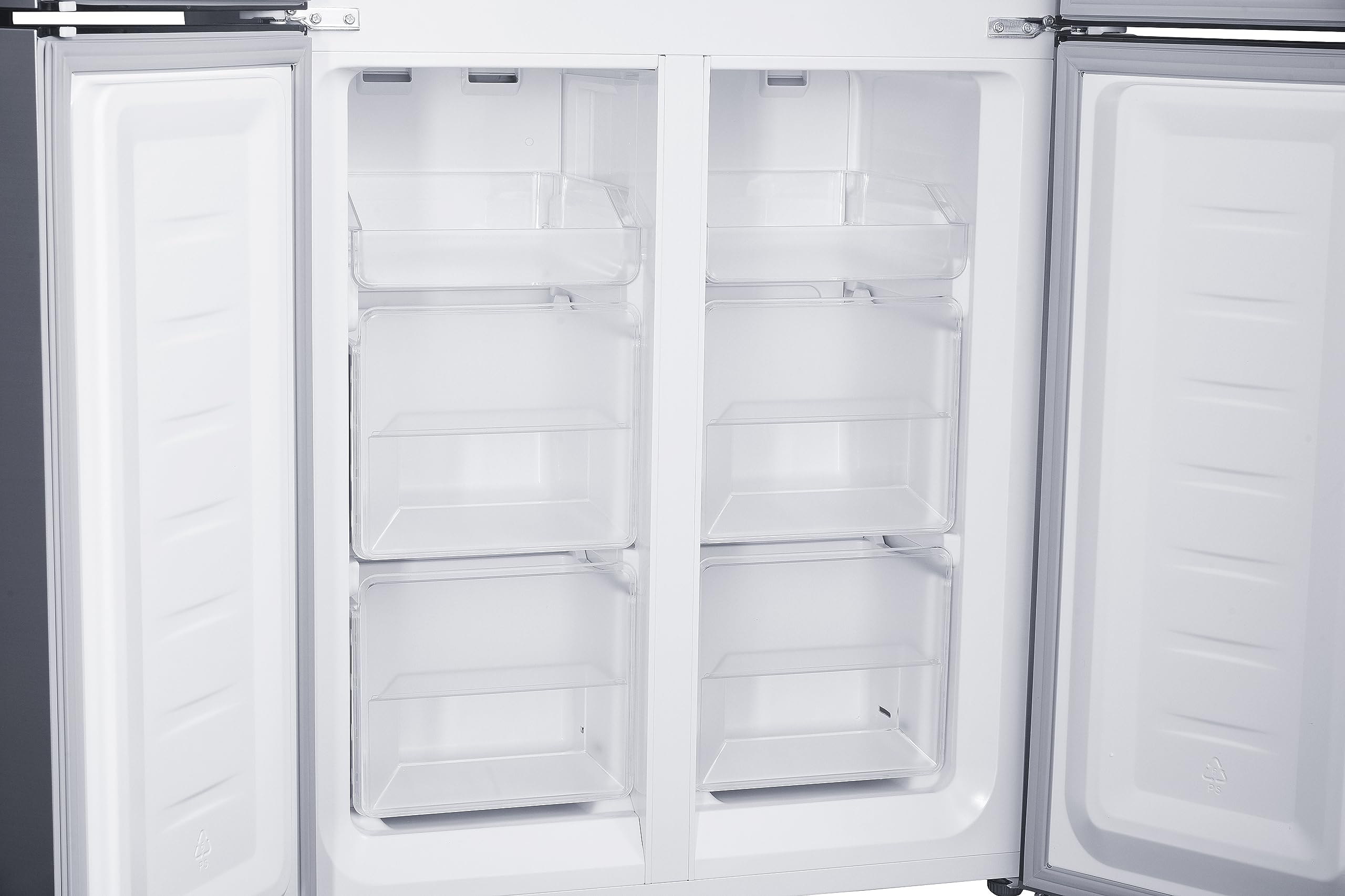 Wolkenstein W-CD 362 NFD E IX Cross Door lodówko-zamrażarka | Inox 362 l | 125 litrów z 4-gwiazdkową komorą zamrażarki | technologia NoFrost | wyświetlacz z funkcją Touch Control | 39 dB |