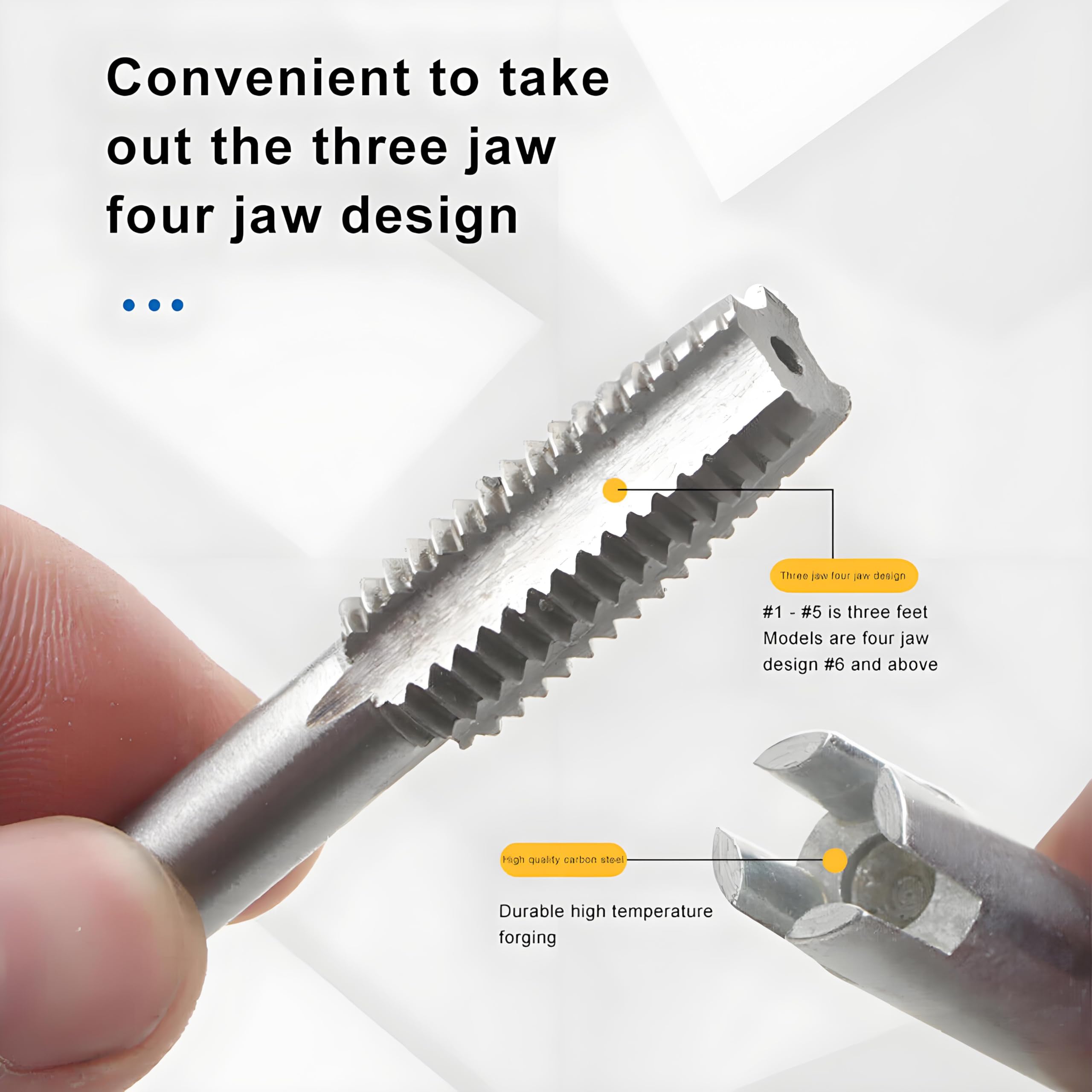 Juego de extractores de grifos para quitar tornillos y pernos pelados, herramientas de acero de grado industrial para trabajos de reparación del hogar