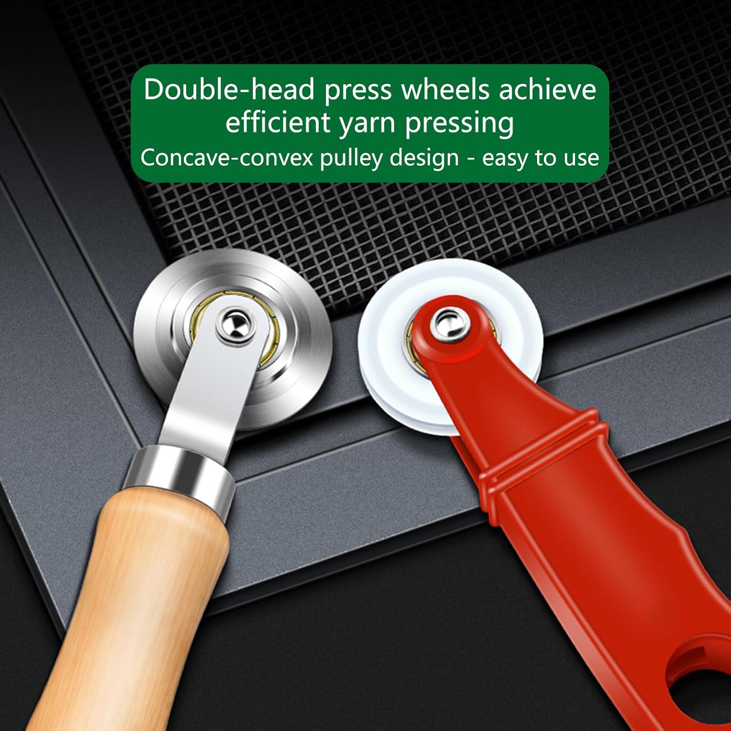 3pc Screen Spline Replacement Tool Ergonomic Wood Handles Metal Rivets for Door Window Meshes Repair and Installation Ergonomic Wooden Handle Spline Roller