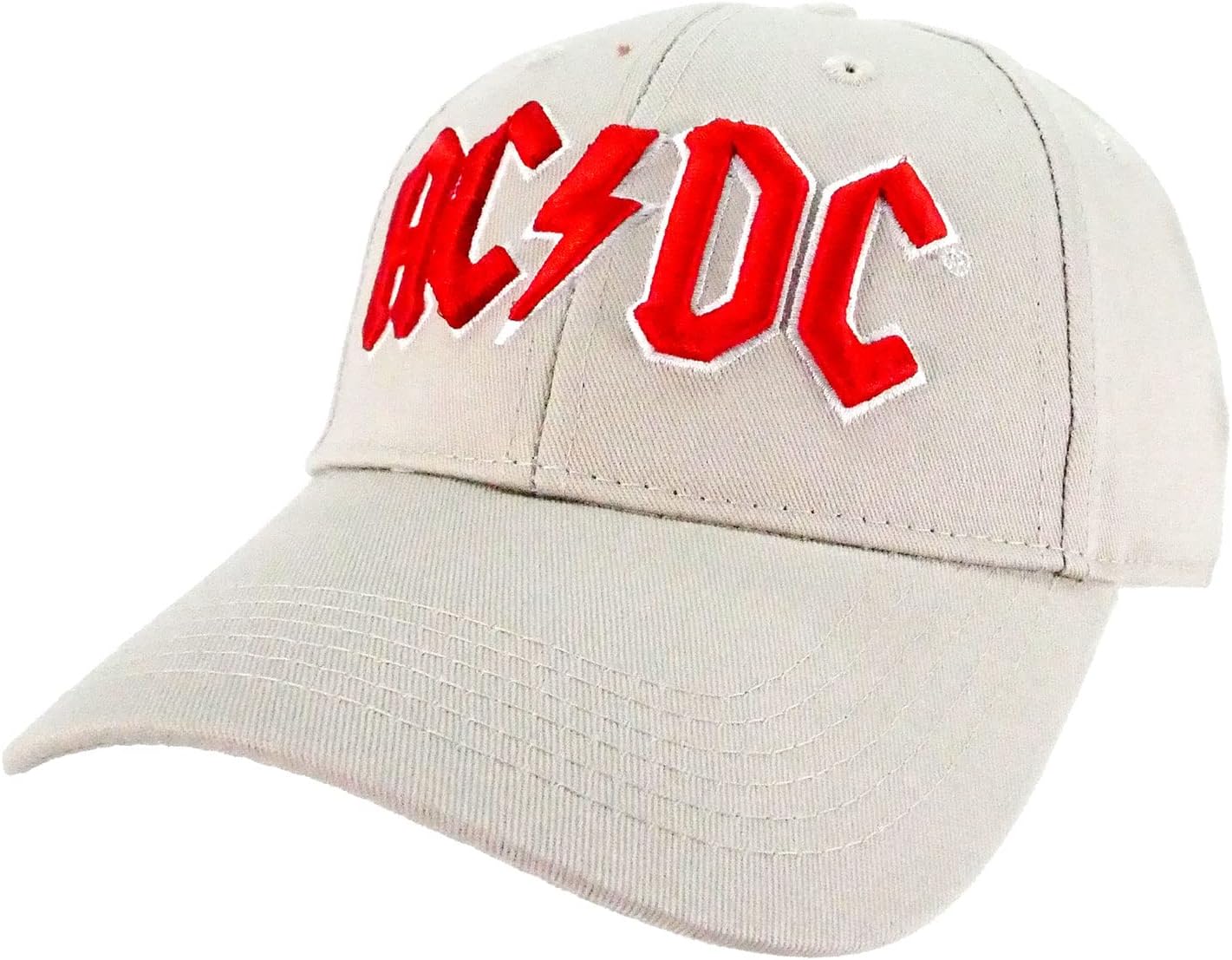 AC/DC Men's Red Logo Baseball Cap Sand