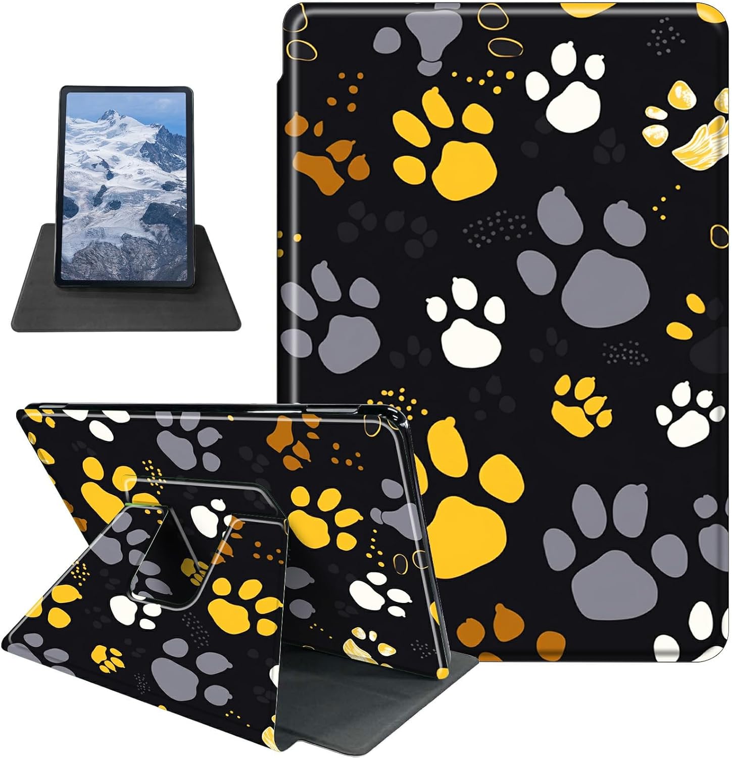 BFDHGQZC Dog Paw Prints Case for 7" Kindle Paperwhite (12th