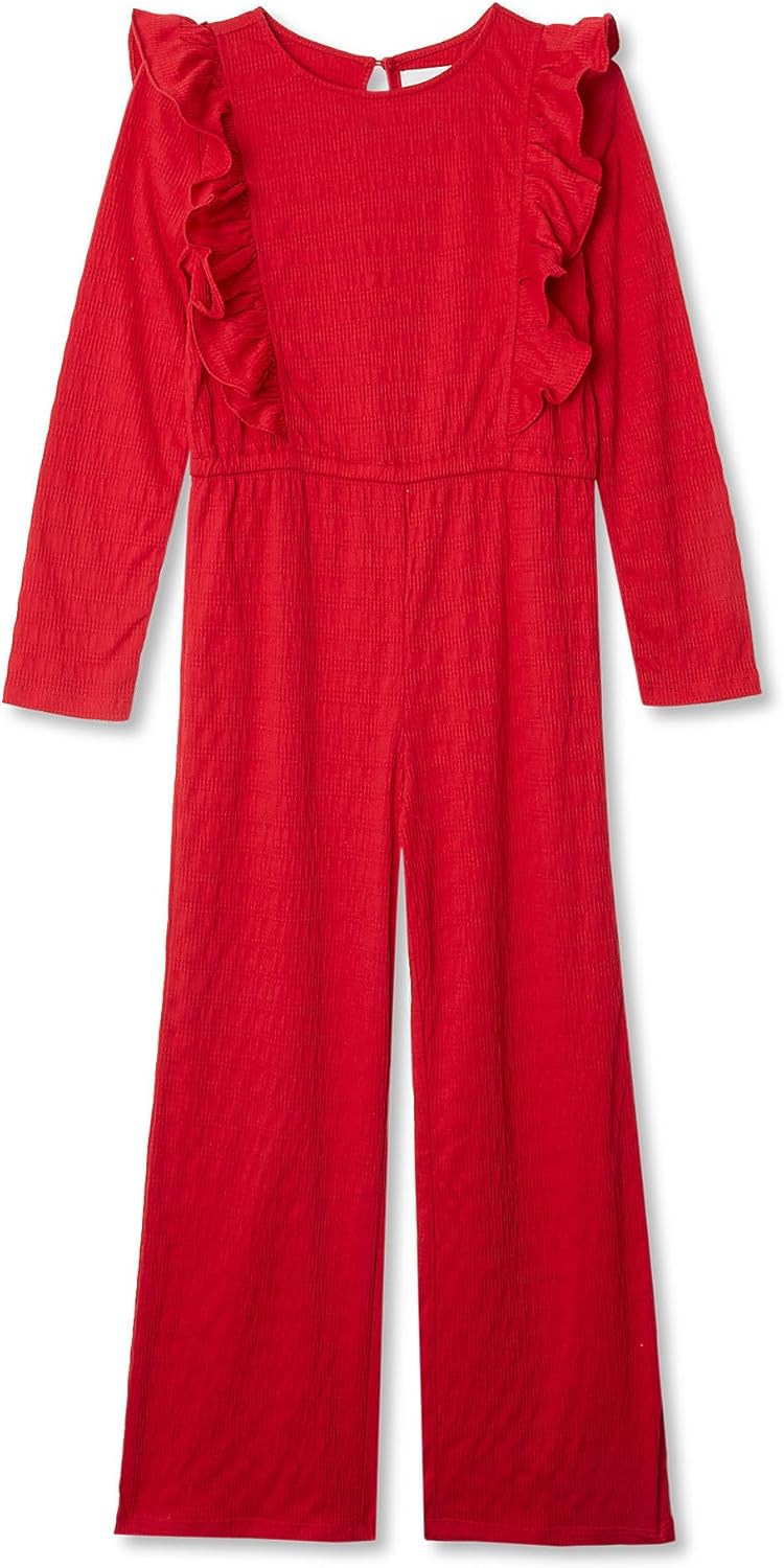 Lands' End Girls Long Sleeve Cozy Jumpsuit