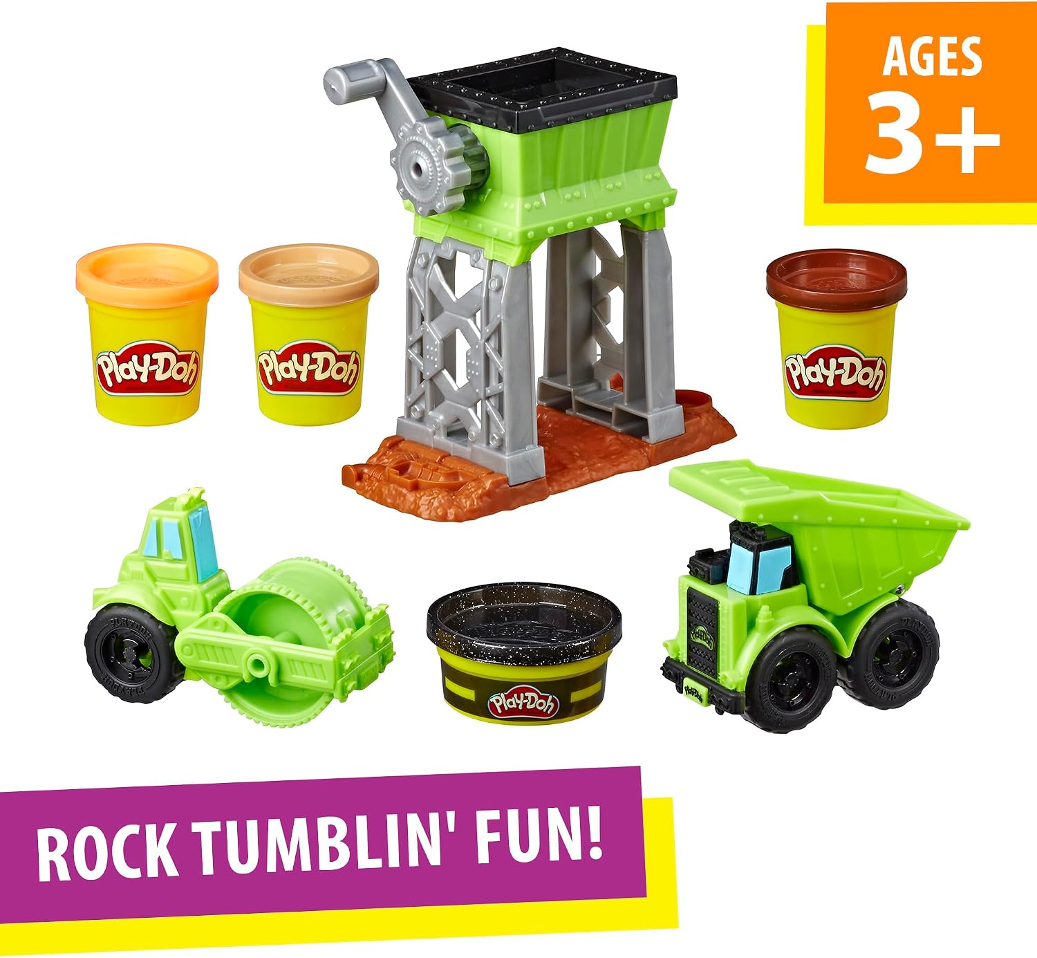 Play-Doh Gravel Yard Construction Playset