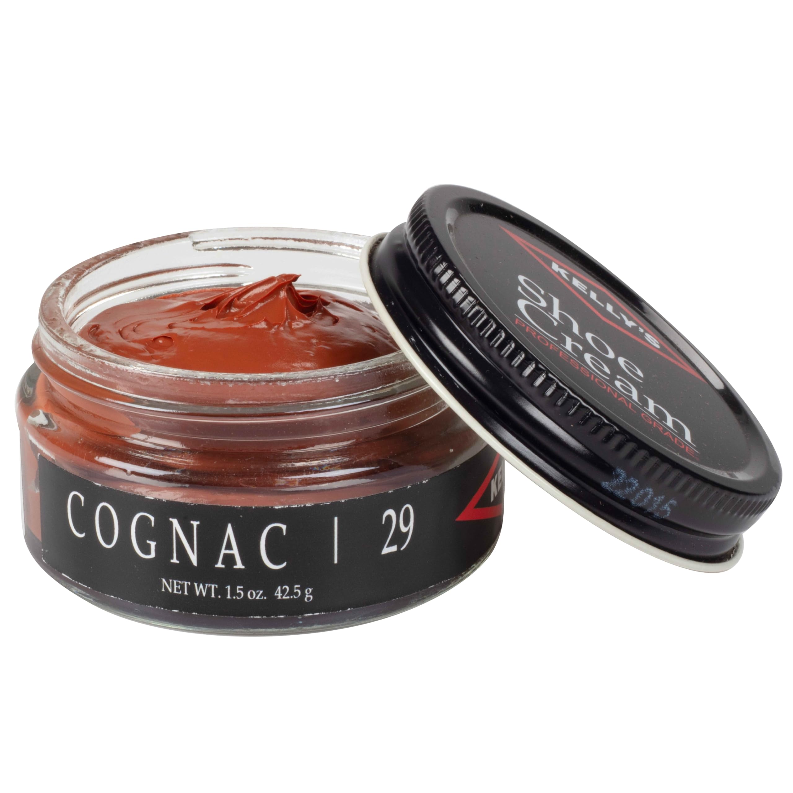 Kelly's Cognac Shoe Polish 1.5 oz - Professional Leather Shoe Cream