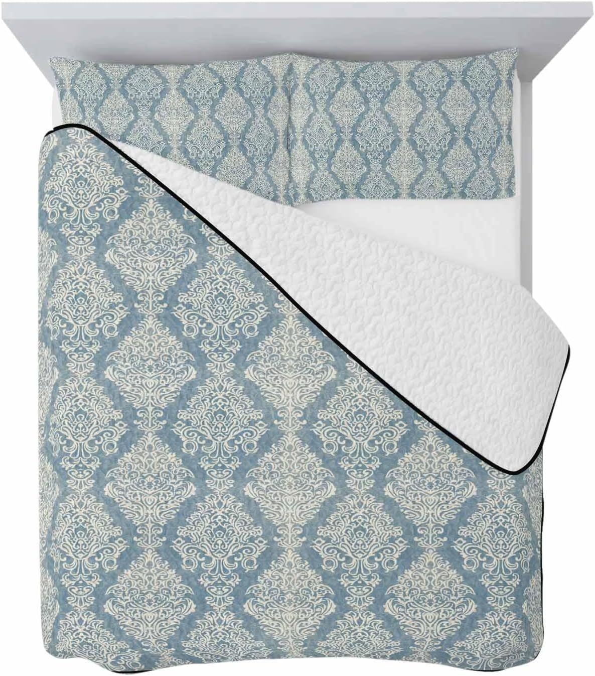 Summer Quilts Queen Size, Lightweight Quilted Coverlet Boho