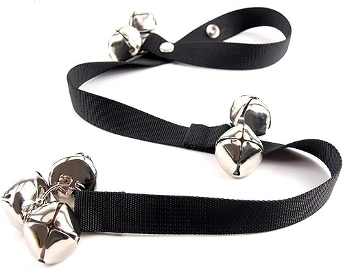 shlutesoy Timbre de puerta para perro de mascota con cuerda ajustable y 7 unidades de contacto