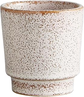 27 Ceramic Planter Decor Inspirations For Green Spaces 37 47th & Main Light Cream and Tan Glazed Ceramic Planter Flower Pot for Sm...
